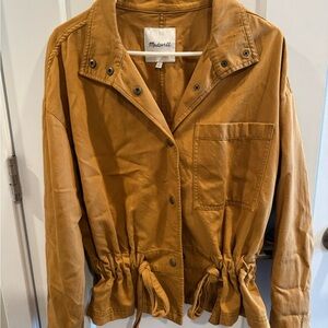 Madewell Women's Drawstring Utility Jacket - Caramel Brown